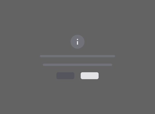 Empty State components dark